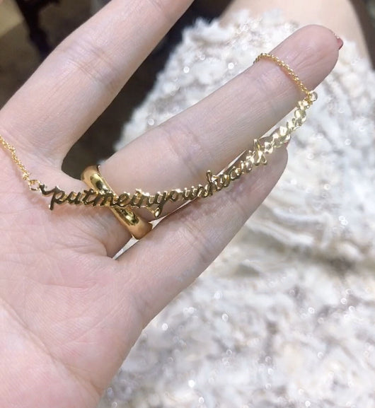 Collar de Letras Sonrisa con Mensaje Positivo - Image 32