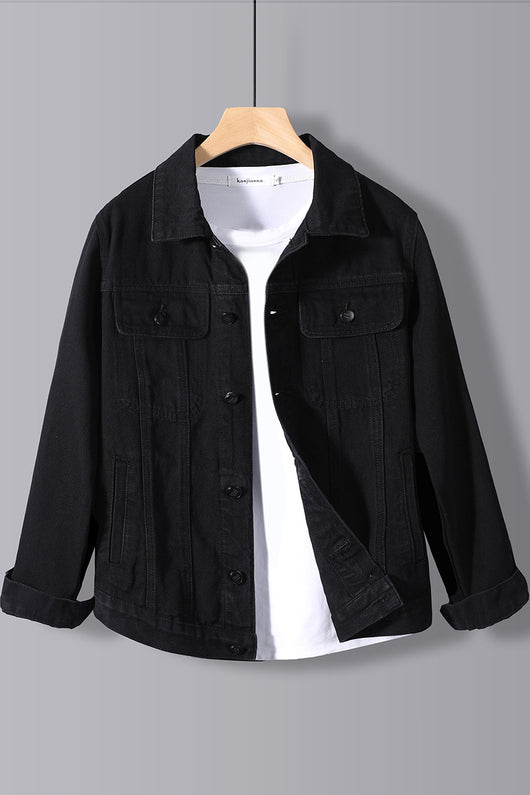 Pantalón Denim Negro Clásico para Hombre - Image 9