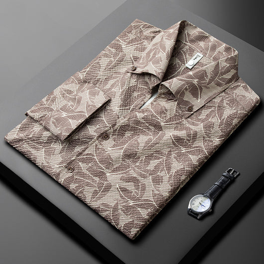 Camisa Hawaiana Casual de Manga Larga Ligera para Hombre - Image 3