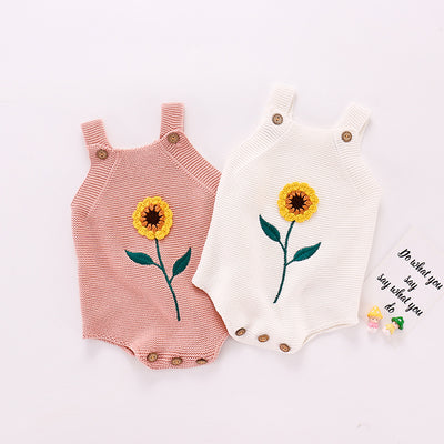 Body Tejido para Bebé Niña Girasol con Tirantes - Image 7