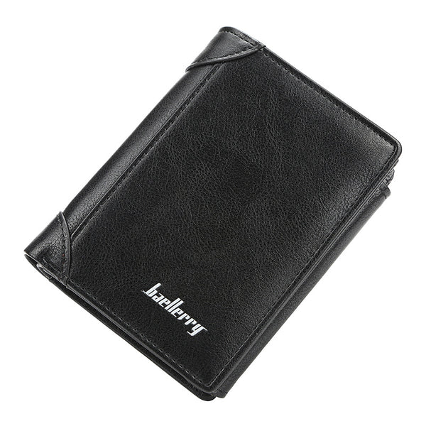Billetera Corta Hombre Diseño Coreano Vertical Multibolsillos Compacta - Image 6
