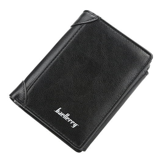 Billetera Corta Hombre Diseño Coreano Vertical Multibolsillos Compacta - Image 6