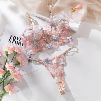 Conjunto Sexy Push Up con Encaje Floral y Detalle Espina de Pescado - Image 6