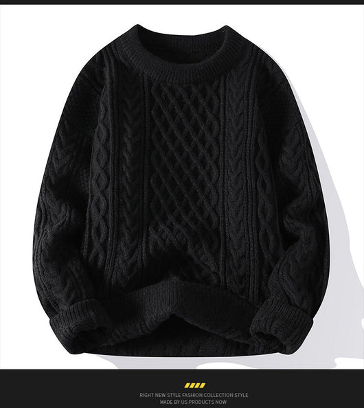 Suéter Cuello Redondo para Hombre - Otoño e Invierno - Image 18