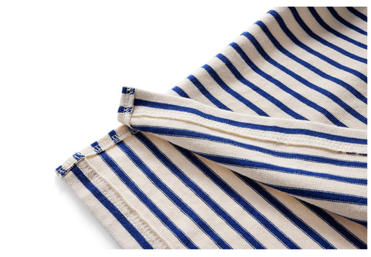 Camisa de Algodón a Rayas con Cuello Solapa para Hombre - Image 12