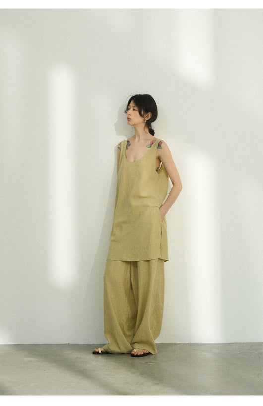 Pantalones Casuales Tencel Efecto Piedra con Cintura Elástica - Image 14