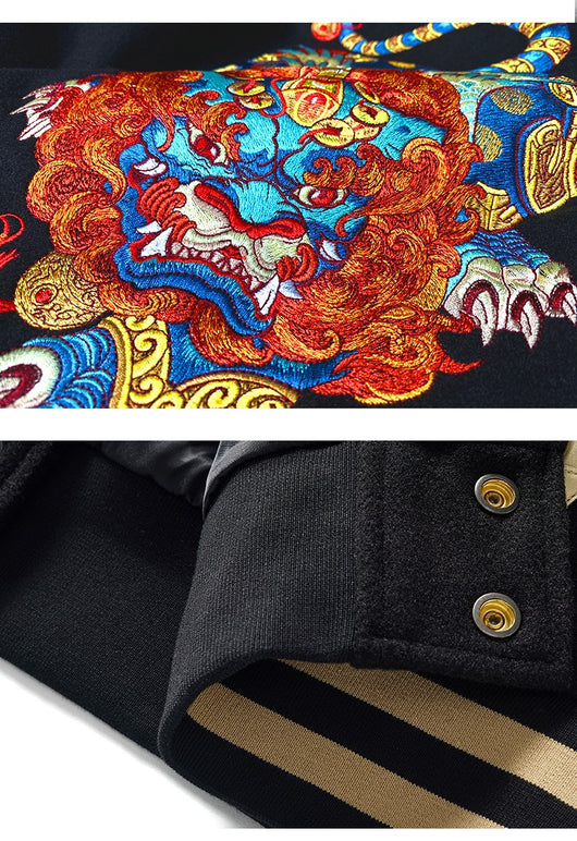 Chaqueta Bordada Pesada Estilo Chino para Hombre - Image 10