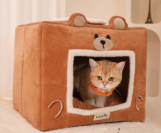 Casa Cama Térmica para Mascotas - Cueva Acogedora Lavable - Image 18