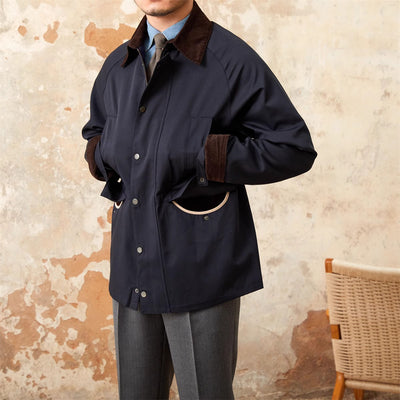 Chaqueta Impermeable Estilo Retro Italiano con Costuras de Solapa - Image 23