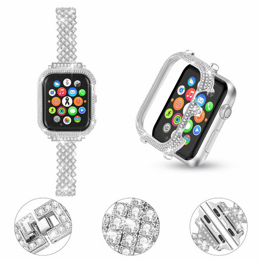Correa de Reloj de Diamantes y Cristales Metálica - Image 8