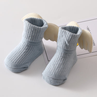 Calcetines Angelicales para Bebé con Alas Bordadas - Image 4
