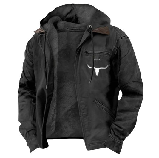 Chaqueta Hoodie Retro Casual para Hombre