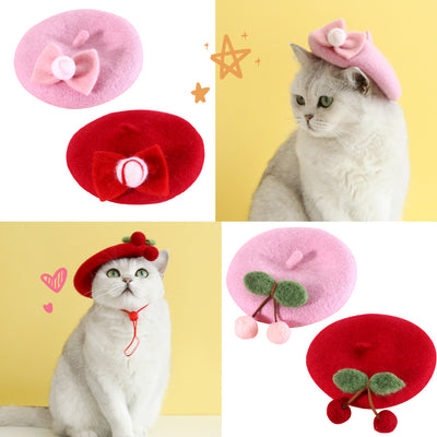 Gorro de Lana Artesanal para Gatos Pintor Pequeño - Image 16