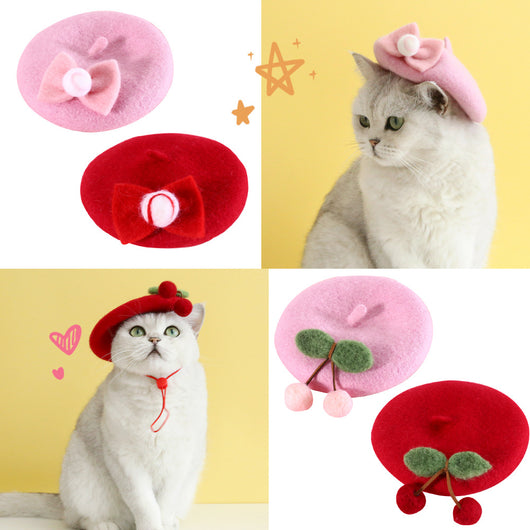 Gorro de Lana Artesanal para Gatos Pintor Pequeño - Image 16