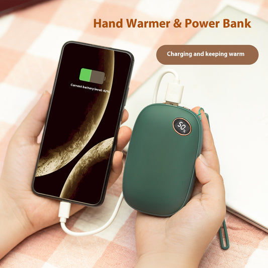 Calentador de Manos USB Recargable de Gran Capacidad 2 en 1