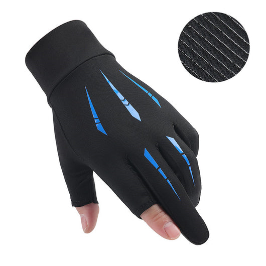 Guantes Protectores Ice Silk Medio Dedo para Hombre Verano Transpirables Secado Rápido - Image 7