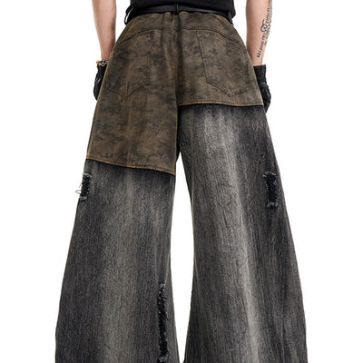 Jeans para Hombre con Costuras de Camuflaje - Estilo Europeo - Image 8