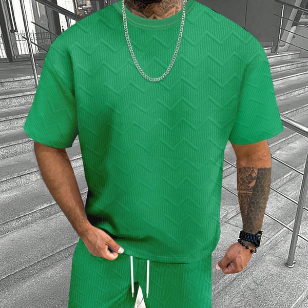 Conjunto Deportivo Hombre Pantalones Cortos y Playera Cómoda