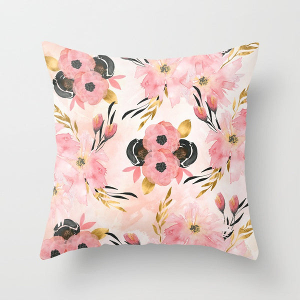 Funda de Almohada Decorativa Flores Minimalistas para el Hogar