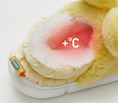 Pantuflas Infantiles de Algodón con Diseño de Conejo y Suela Antideslizante - Image 14