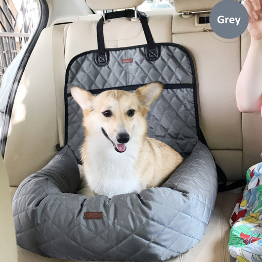 Transportín y Cama de Auto 2 en 1 para Mascotas - Colchoneta Acolchada Plegable - Image 14