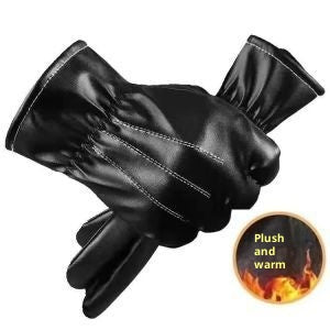 Guantes de Invierno de Cuero PU para Hombre, Cálidos y para Pantalla Táctil - Image 12