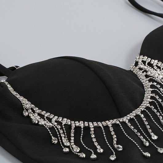 Conjunto Elegante: Chaleco Pedrería y Capris Ajustados - Image 18