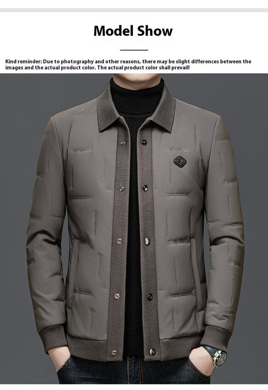 Chaqueta Acolchada con Solapa y Bajo Redondeado - Image 14