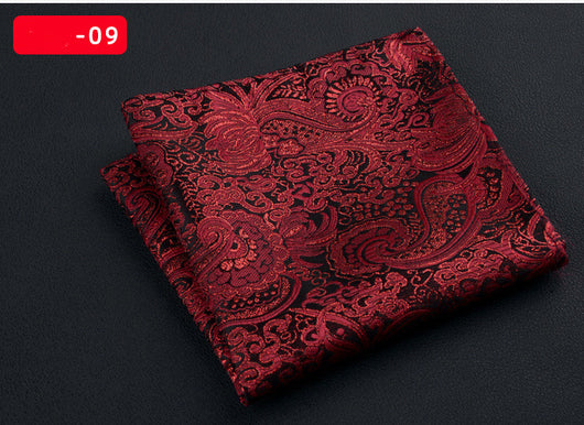 Pañuelo Cuadrado Retro con Bordado Texturizado para Hombre - Image 9