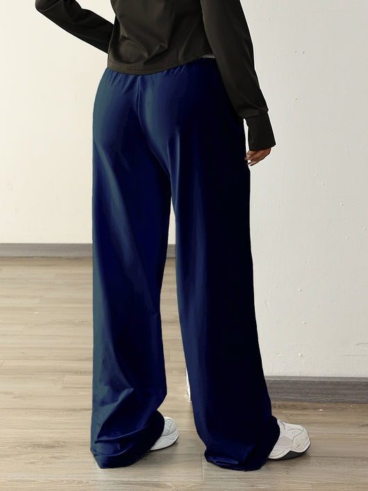 Pantalones Deportivos Mujer Cintura Ajustable Contraste de Colores - Image 16