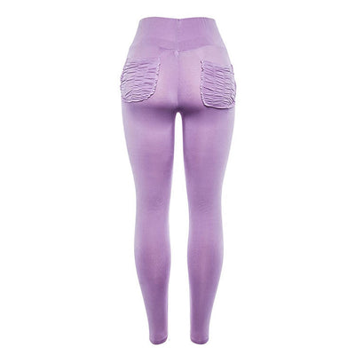 Pantalones de Chándal Entallados Realzadores de Cadera con Pliegues para Mujer - Image 13