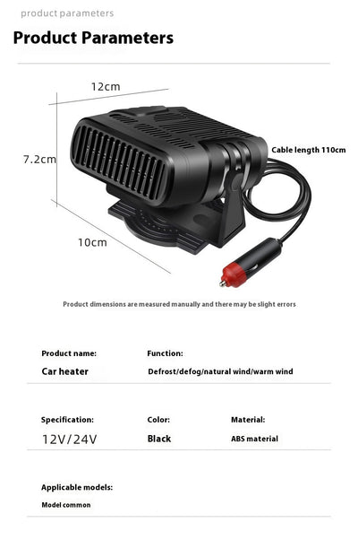 Calefactor Portátil 2 en 1 para Auto - Descongelante y Climatizador - Image 18