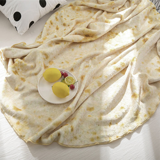 Manta Burrito Redonda de Franela Suave - Manta Tortilla para Viajes y Descanso - Image 2