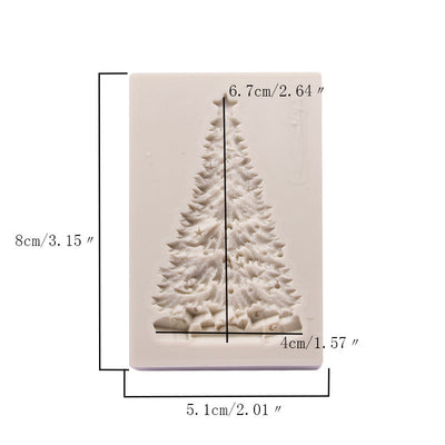 Molde de Silicona para Pastel de Árbol Navideño con Fondant - Image 10