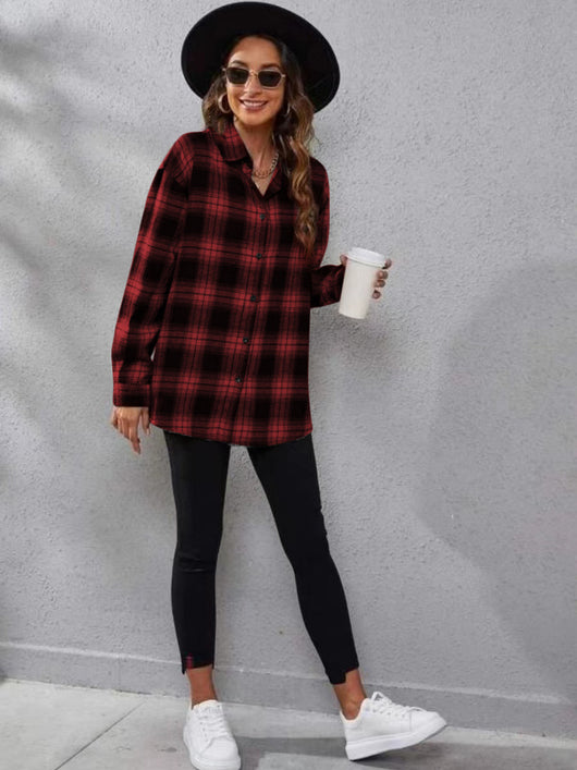 Cardigan Cuadros Suelto para Mujer - Image 18