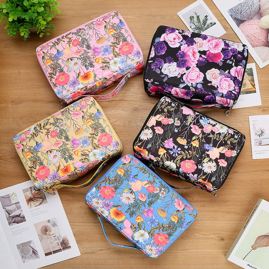 Estuche Organizador de Lápices Multicolor con 4 Compartimentos y Cierre