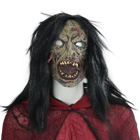 Máscara de Horror Gusano Facial para Fiestas de Mascarada - Image 2