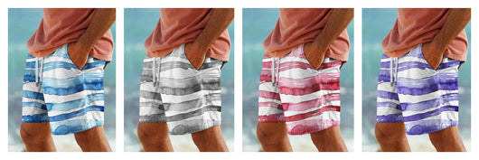 Shorts de Playa Hawaianos Transpirables con Estampado 3D para Hombre - Image 14