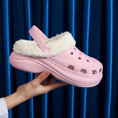 Pantuflas Invierno Mujer con Suela Gruesa y Velludo Desmontable - Image 15