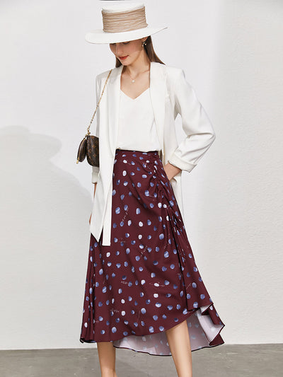 Falda Plisada Estampado Lunares Francés con Letras - Image 5