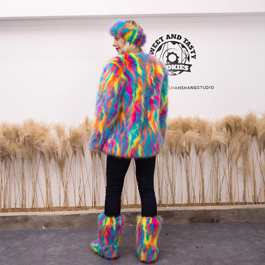 Abrigo de Piel Tres Piezas con Botas de Nieve para Mujer - Image 17