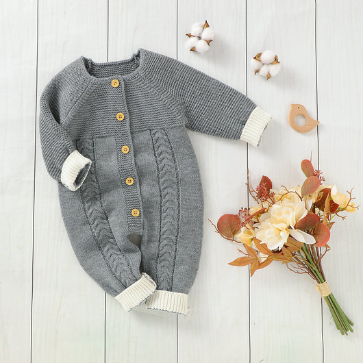 Enterizo Tejido de Punto para Niños - Diseño Clásico de Botón Único - Image 10