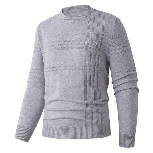 Suéter Tejido Cuello Redondo Clásico para Hombre - Image 8
