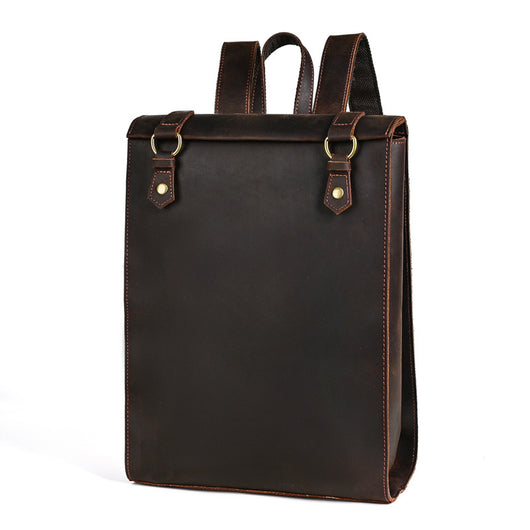 Mochila Vintage de Cuero Crazy Horse Grande para Hombre - Image 3