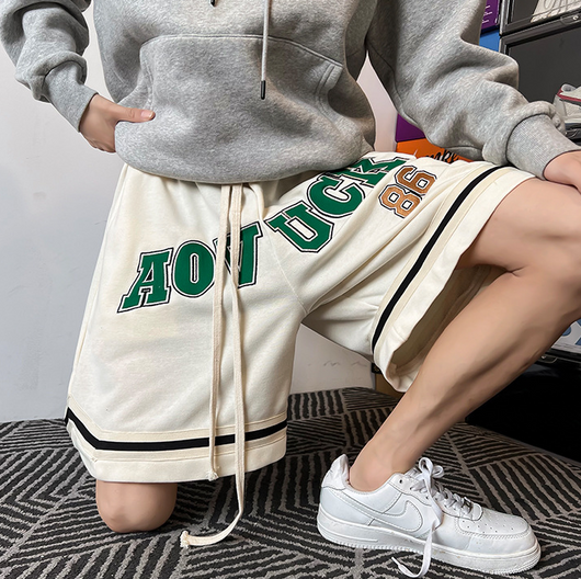 Shorts Bordados con Letras para Hombre - Diseño Versátil y Moderno - Image 8