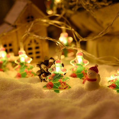 Cadena de Luces LED Multiusos - Árbol de Navidad, Muñeco de Nieve y Decoración Temática - Image 8