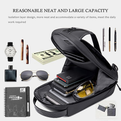 Bolsa Mensajero de Pecho para Hombre con Almacenamiento Inteligente - Image 6