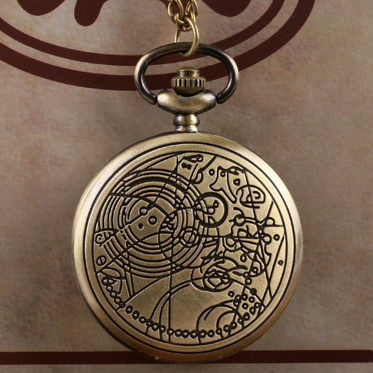 Reloj de Bolsillo Grande con Collar y Cordón