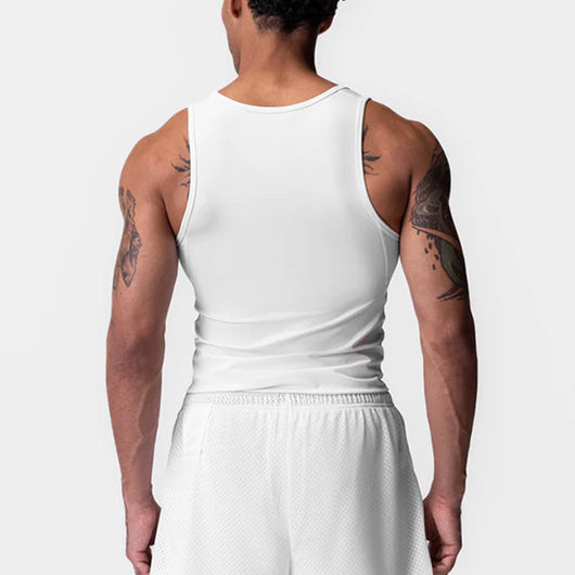 Camiseta Deportiva Sin Mangas Hombre Estilo Americano - Tela Fresca, Secado Rápido y Alta Elasticidad - Image 4