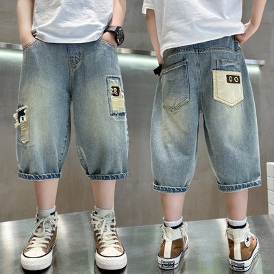 Shorts de Mezclilla Ligera para Niño - Comodidad Estival - Image 12